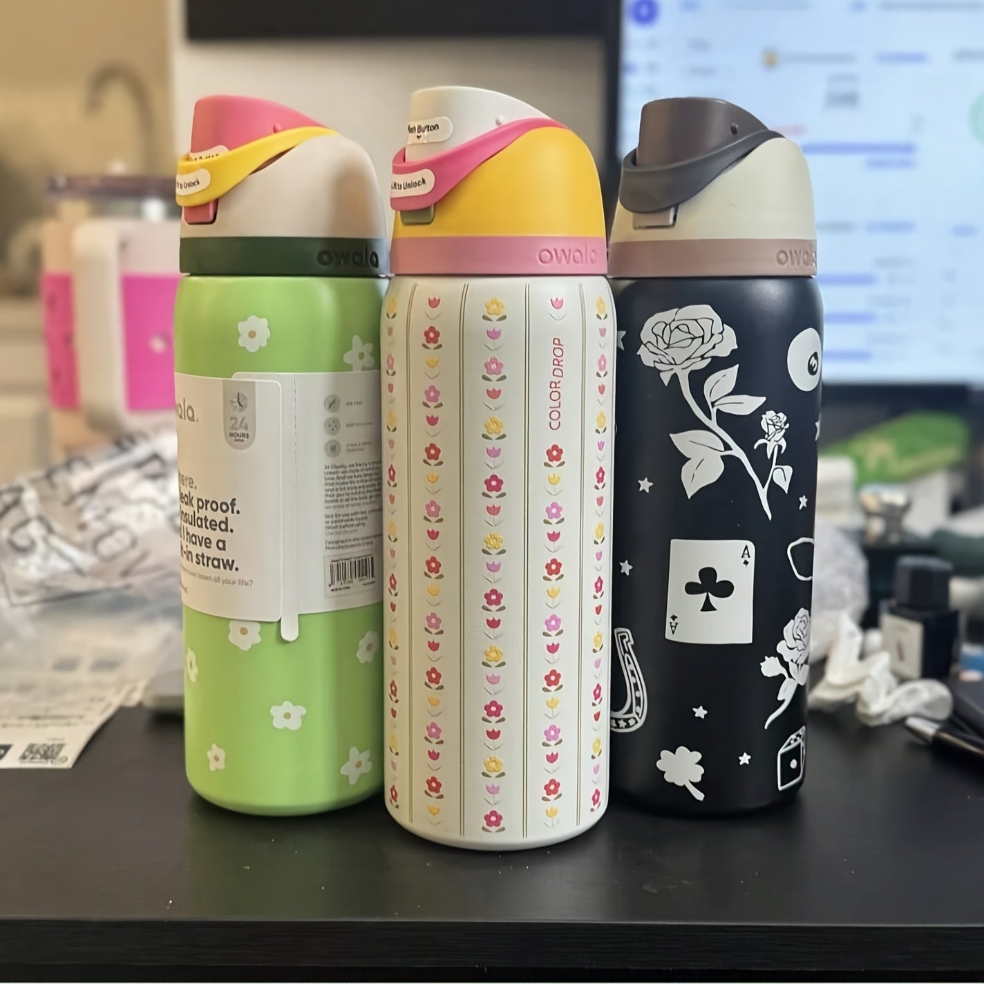 Owala 32oz Stainless Steel Vacuum Water Bottle & Thermal Cup with Lid